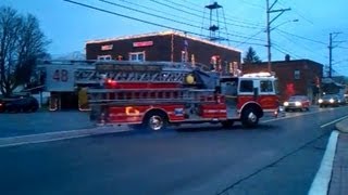 Port Ewen Ny Fire Dept E4820 L4811 R4824 [upl. by Nayhr]