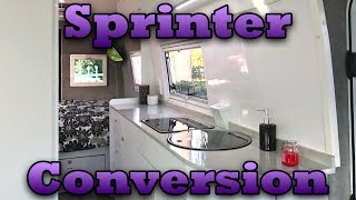 Van Tour Of Mercedes Sprinter Camper Conversion LWB High Roof  Van Life Australia [upl. by Taggart]