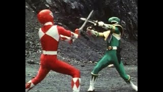 Power Rangers Green Ranger vs Red Ranger  SIC 1994 PT [upl. by Gnoud424]