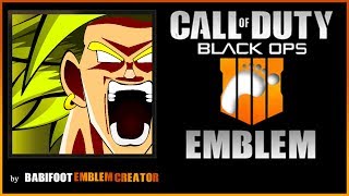 BO4 Emblem Tutorial  Broly DBZ [upl. by Annaxor979]