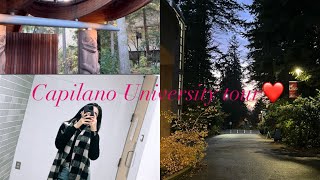 Vlog 2 Capilano University tour❤️ busy day👩‍💻university mei bhoot👻 [upl. by Ellahcim]