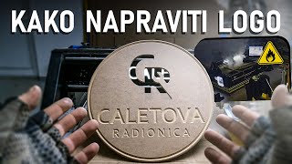 KAKO NAPRAVITI LOGO NA CNC  How to make a LOGO with a CNC machine [upl. by Acilgna970]