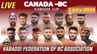 Semi 2  Sarhala Ranuan Vs AbbotsfordLions  2024 Canada Kabaddi [upl. by Shugart]