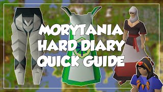 Morytania Hard Diary Quick Guide  Old School RunescapeOSRS [upl. by Hamlin622]