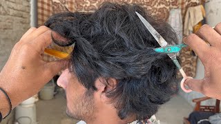 Healthy Long Hair Transformation Scissors Only ASMR [upl. by Newg]