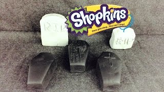 Haunted Shopkins Play Doh Halloween Graveyard Coffin Surprise Scary Graveyard Girl  Shopkins [upl. by Katherine817]