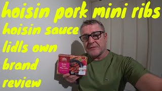 Hoisin Pork Mini Ribs in hoisin sauce Lidl own brand review [upl. by Leinahtam]