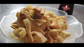 Simple amp Delicious Salmon With CarbonaraspaghettiRecipe [upl. by Lefkowitz]