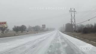 01302023 Wagoner Oklahoma  Sleet storm [upl. by Ydnirb]