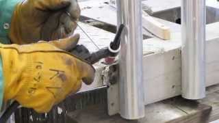 Welding A Hitch Mounted Surf Fishing Rod Rack With Kenny Pt 3 [upl. by Ecitsuj683]