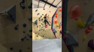 Spicy v7 crimp bloc 💪🧗‍♂️ v7 climbing bouldering crimps fypシ [upl. by Resor]