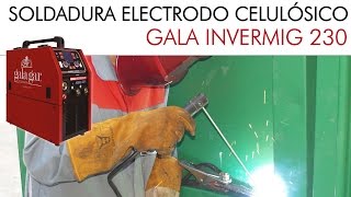 SOLDADURA CON ELECTRODO CELULÓSICO con Gala Invermig de Gala Garsoldadura con electrodo celulósico [upl. by Jolda]