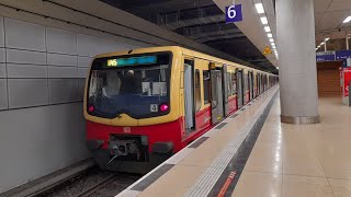 Mitfahrt in der S45 von Berlin Treptower Park bis Flughafen BER T12 in der BR 481 Mod 0966 [upl. by Akila]