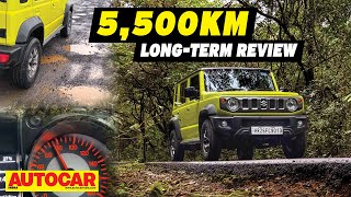 Maruti Suzuki Jimny  5500km Long Term Review  Autocar India [upl. by Eetnahs443]