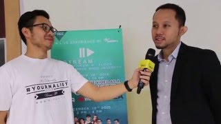 BINUS TV interviewed HARYA BIMO from idEA for STREAMFEST2015 [upl. by Baalman]