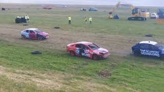 Golspie Gala Derby banger racing 2022 race 6 [upl. by Alliehs30]