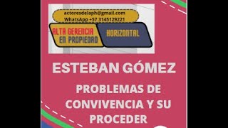 PROBLEMAS DE CONVIVENCIA Y SU PROCEDER EN LA PH [upl. by Oilisab]