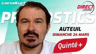 Pronostic Quinté et des courses PMU du Dimanche 24 mars 2024  En partenariat avec GenybetTurf [upl. by Vanda]