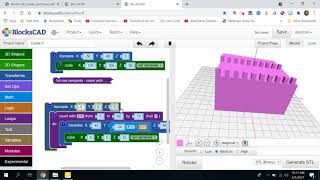 BlocksCAD Castle [upl. by Nnaer]