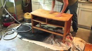 How To Refinish A Dresser  Birds Eye Maple Garage Sale Find [upl. by Akcimehs]