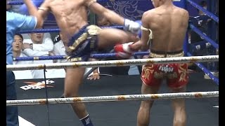 Muay Thai Fight  Seksan vs Sangmanee Rajadamnern Stadium Bangkok  23rd December 2015 [upl. by Ynohtnael]