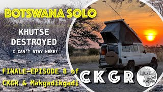 Botswana SOLO Episode 8 ll CKGR botswana solo overlanding africa ckgr [upl. by Adniuqal]