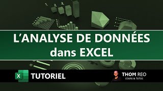 LANALYSE de DONNÉES dans EXCEL  Tableaux et graphiques automatiques Tutoriel [upl. by Kerrill]