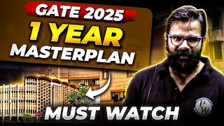 GATE 2025 Preparation Strategy  Complete One Year RoadMap For GATE 2025 Exam [upl. by Nevram]