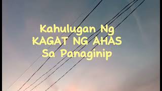 KAHULUGAN NG KAGAT NG AHAS SA PANAGINIP [upl. by Refinej]