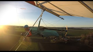 Hang glider FLPHG V3 elmotor test 1 in Sweden Electric motor on Hang glider [upl. by Einhpad918]