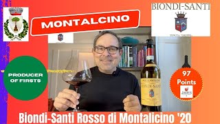 BiondiSanti Rosso di Montalcino DOC 20 97 Points montalcino [upl. by Eelanaj]