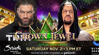 Wwe Crown Jewel 2024 Match Card V1 [upl. by Fezoj]