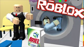 Vi er fanget i vaske maskine butikken vi kan ikke få vores tøj Dansk Roblox [upl. by Ocsic]