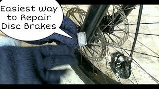 How to Repair Disc Brake  MTB Disc Brake Problem [upl. by Oluas]