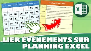 Comment créer des évènements sur un calendrier Excel [upl. by Det936]