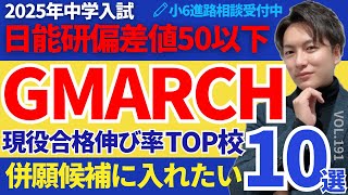 ＃191【中学受験】日能研偏差値50以下×GMARCH現役合格伸び率上位。併願候補に入れたい10選！ [upl. by Baras]