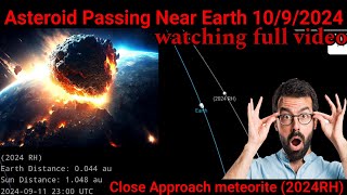 Asteroid passing near earth tonight Asteroid passing Earth today live 2024RH [upl. by Ahsaetan]