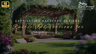 Captivating Backyard Designs Rustic Inspirations for Your Outdoor Space [upl. by Lleznov]