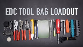 EDC Tool Pouch Setup  Mini Tool Bag loadout [upl. by Lewin]