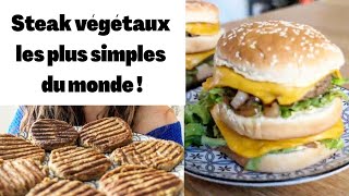 Steak de lentilles ULTRA FACILE  Recette quotBig Macquot vegan [upl. by Sucramad]