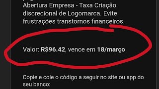 Abertura Empresa  Taxa Criação discrecional de Logomarca Evite frustrações transtornos financeiros [upl. by Stavro]