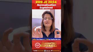 RRB JE 2024  RRB JE Normalisation Process Explained in Detail rrbje exam rrbjecbt1 rrbje2024 [upl. by Eemla]