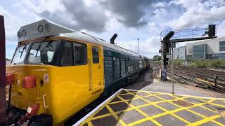 Watercress Diesel Gala bound Double headed 50’s 5000821 London Transport 4 TC set at Eastleigh [upl. by Robyn727]