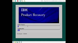 IBM Thinkpad A20M Recovery CD 86Box [upl. by Anerahs]