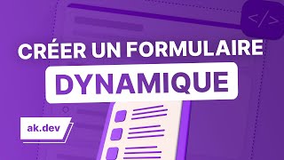 Créer un formulaire dynamique en PHP amp JavaScript [upl. by Attebasile]