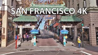 Driving Downtown  Chinatown 4K  San Francisco USA [upl. by Aissila22]