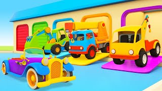 Mejores episodios Vehículos de Servicio Dibujos animados de coches para niños [upl. by Amsirp]