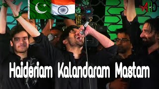 Haideriam Kalandaram Mastam Ali Shanawar at Aza Khana E Zehra Hyderabad India [upl. by Novrej]