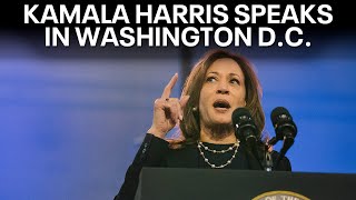 Kamala Harris makes campaign pitch in Washington DC  FOX 29 News Philadelphia [upl. by Sheeb]