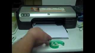 Printing a Test Page  HP Deskjet D2460  HP Printer Support [upl. by Isolda558]